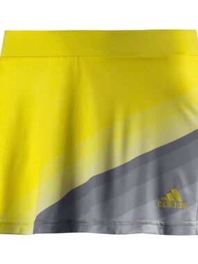 adidas Bright Yellow and Gray Performance Skirt adizero size large tennis golf